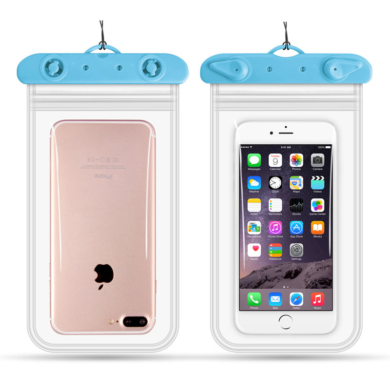 屋外ダイビング携帯電話バッグpvcシール透明携帯電話防水カバースマートタッチスクリーン水泳携帯電話防水バッグ|undefined