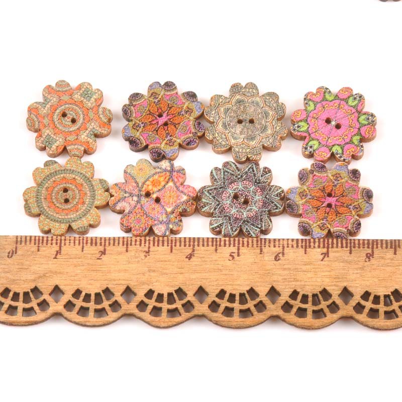 Vintage wooden pattern button AliExpress eBay hot sale Sun lace wave pattern round edge button