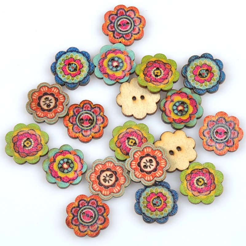 Vintage wooden pattern button AliExpress eBay hot sale Sun lace wave pattern round edge button