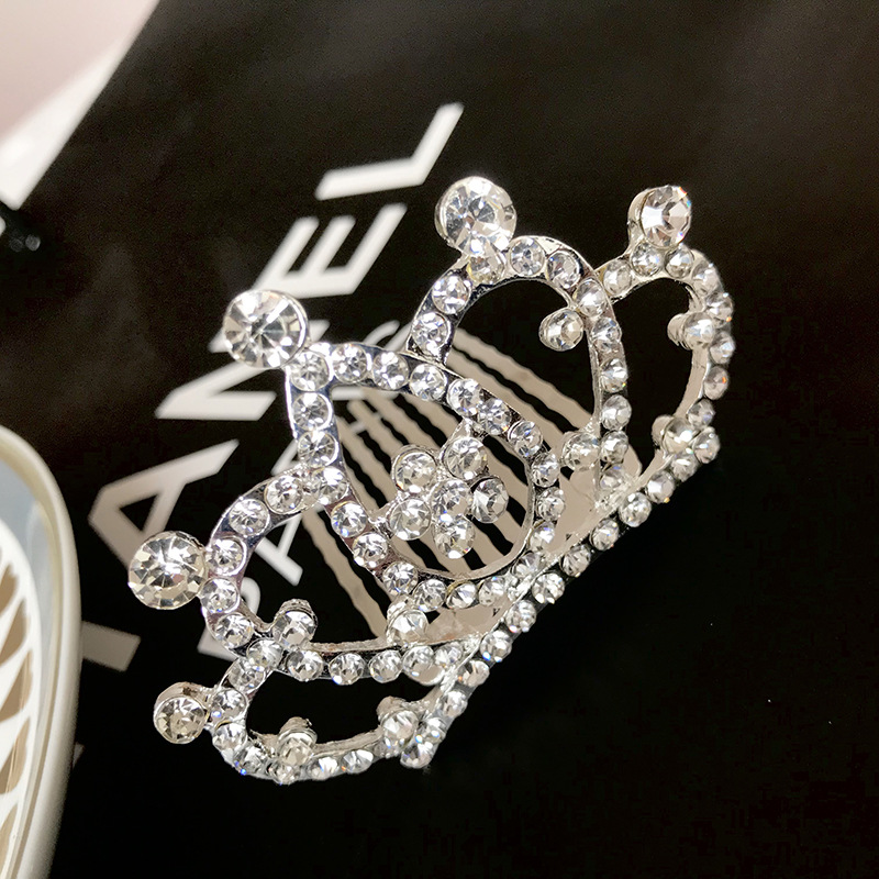 Korean Children's Crown Hairband Princess Cute Girl Hair Accessories Baby Korean Style Crown Little Girl Hairpin Head Accessory 