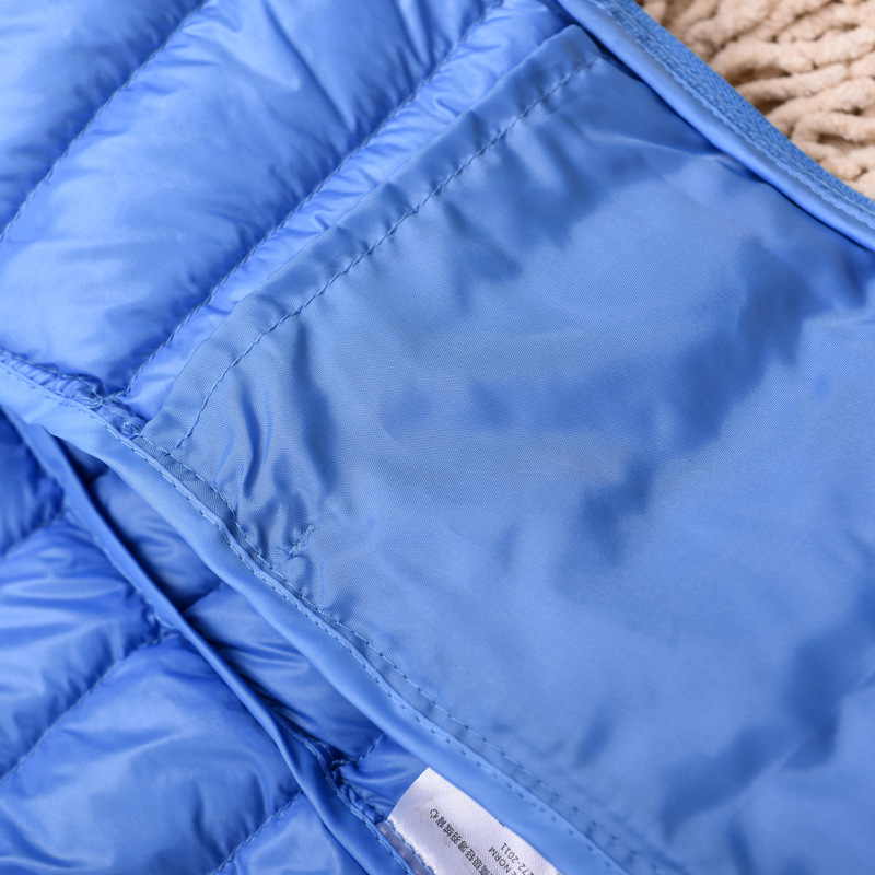 2024 autumn and winter new lightweight down jacket Korean women's stand collar vest plus size down vest liner Joker
