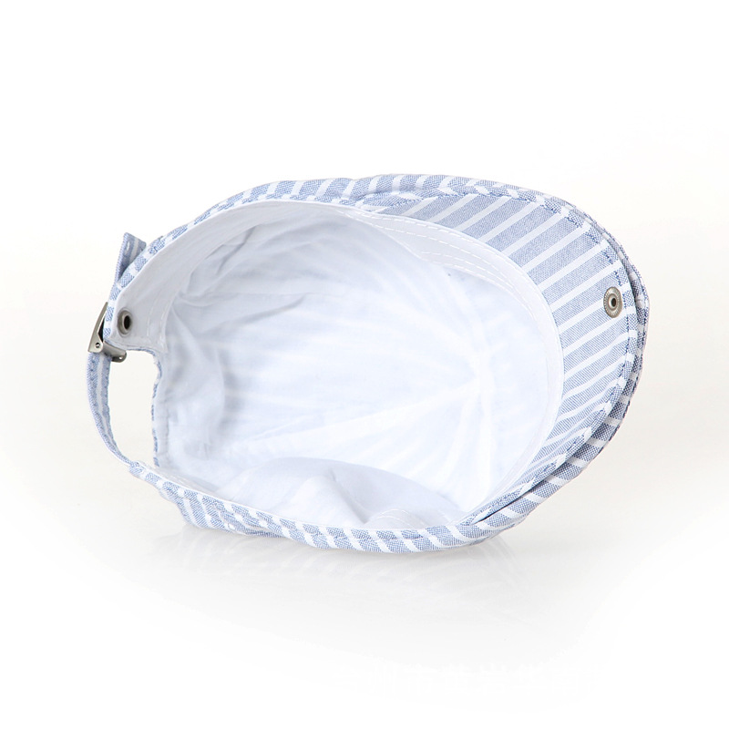 Children's Bailey Hat Children's Striped Fashion Forward Cap Men's Baby's All Cotton Striped Cap