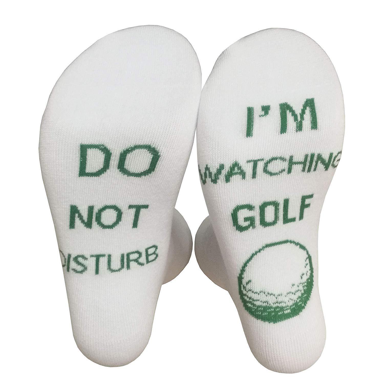 DO NOT DISTURB I 'M WATCHING RUGBY GOLF FOOTBALL SOCCER MIDDLE SOCKS