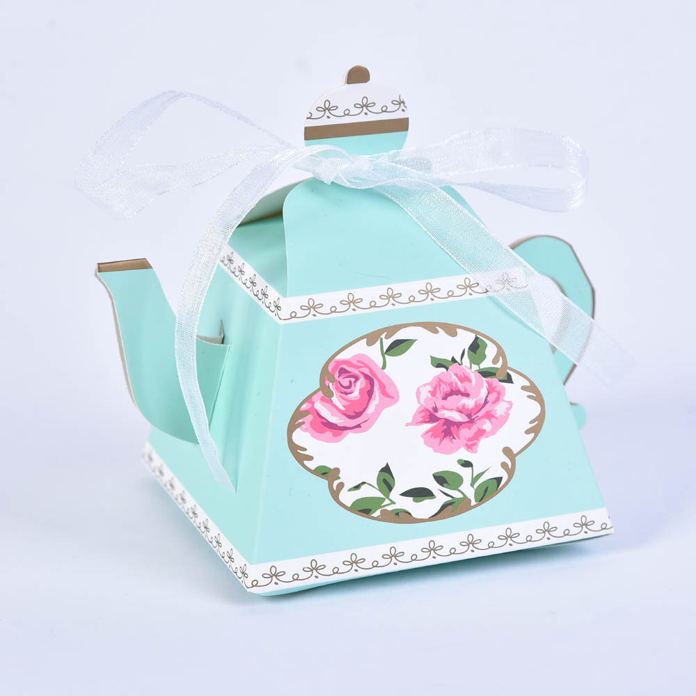 Creative European-style teapot candy box spring candy box gift box wedding candy box candy packaging box wholesale