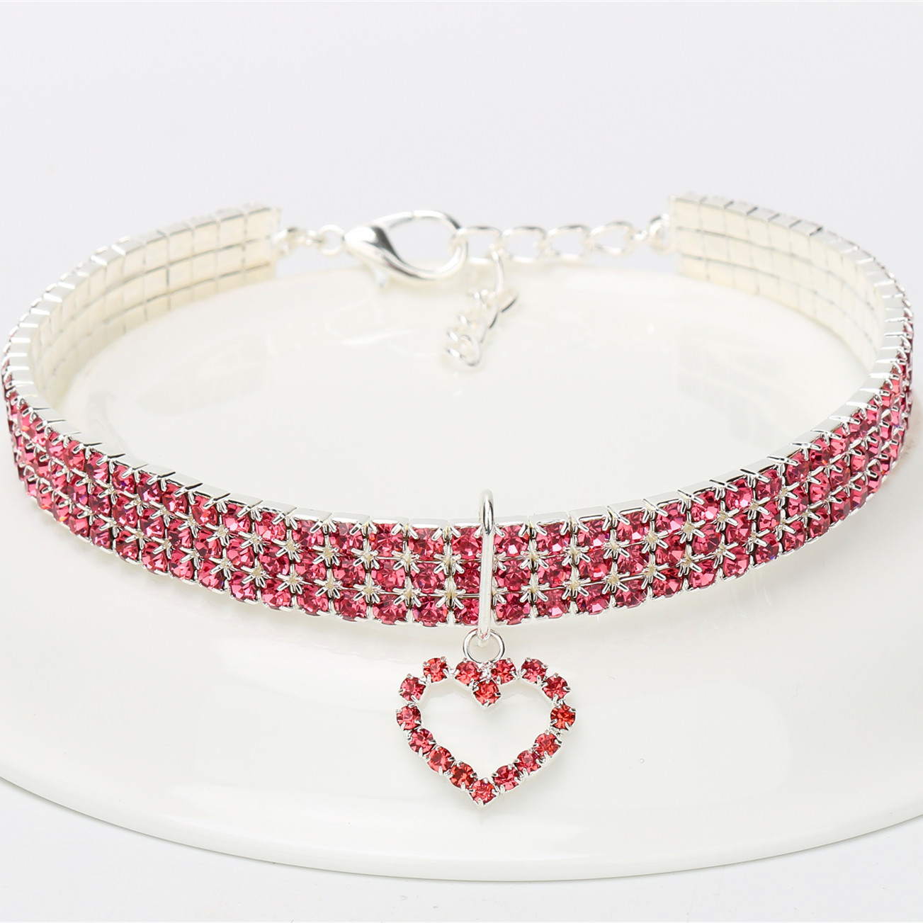 Factory new pet supplies elastic love cat and dog jewelry pet collar cross-border e-commerce