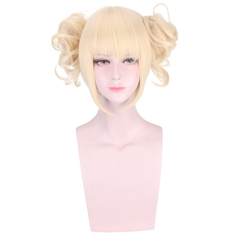 My hero College crossed my body cos wig split Tiger Mouth clip milk Golden cosplay wig