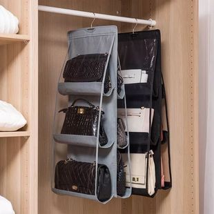 Thickened Double-sided Six-compartment Bag Storage Bag Multi-functional Bag Storage Hanging Bag Hanging Organizer Bag Storage Bag