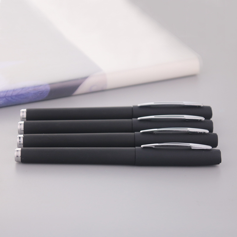 Factory carbon black gel pen printing LOGO advertising pen office spray glue water pen gift sign pen wholesale