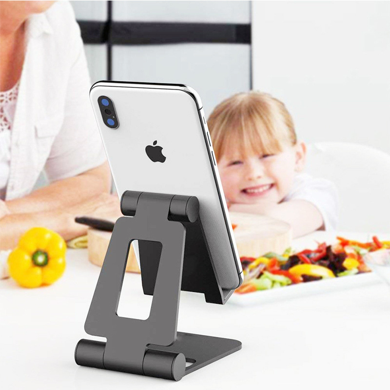 Lazy mobile phone bracket portable folding tablet bedside desktop stand live watching TV universal support bracket