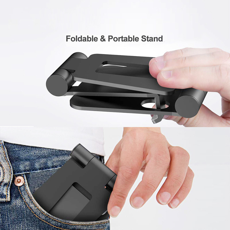 Lazy mobile phone bracket portable folding tablet bedside desktop stand live watching TV universal support bracket