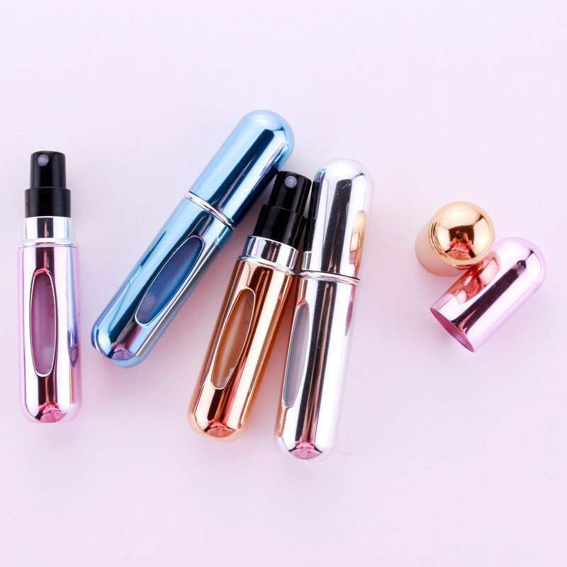 5ml perfume bottled bottom filling travel portable mini sample spray empty bottle round head self-pumping perfume bottle