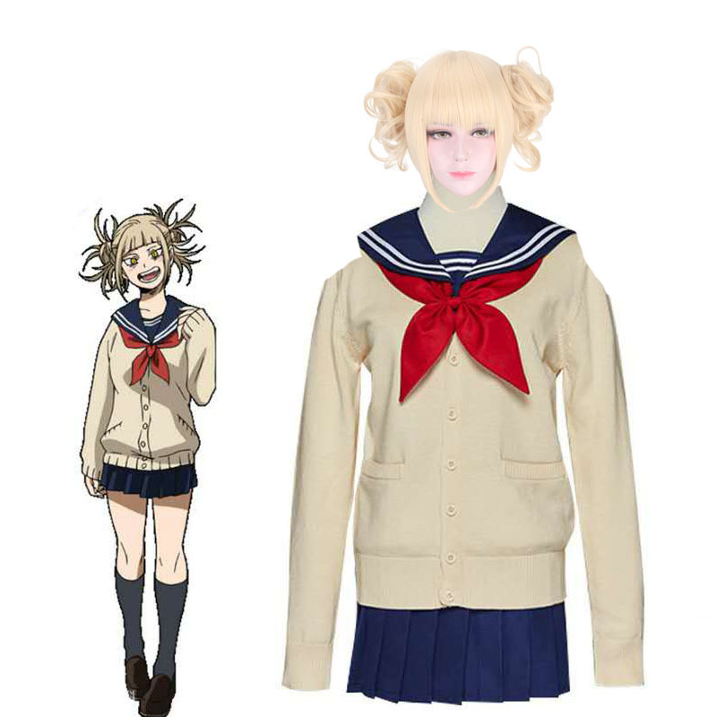 My hero College crossed my body cos wig split Tiger Mouth clip milk Golden cosplay wig