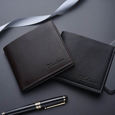 Factory direct foreign trade new men's wallet short wallet business leisure ten yuan supply gift a generation