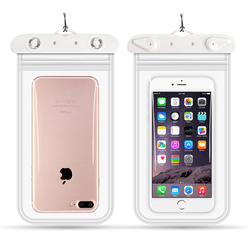 屋外ダイビング携帯電話バッグpvcシール透明携帯電話防水カバースマートタッチスクリーン水泳携帯電話防水バッグ|undefined