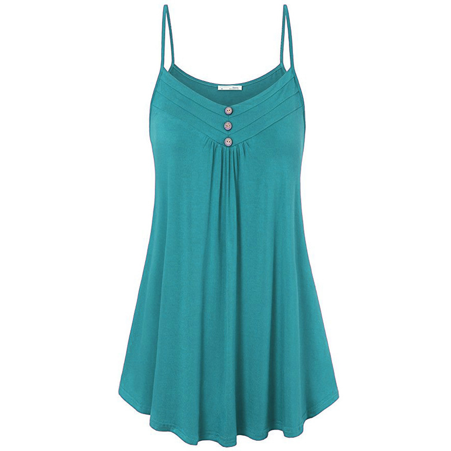 wish Amazon AliExpress hot sale hot sale women's clothing 2024 Summer loose sexy V-neck camisole plus size
