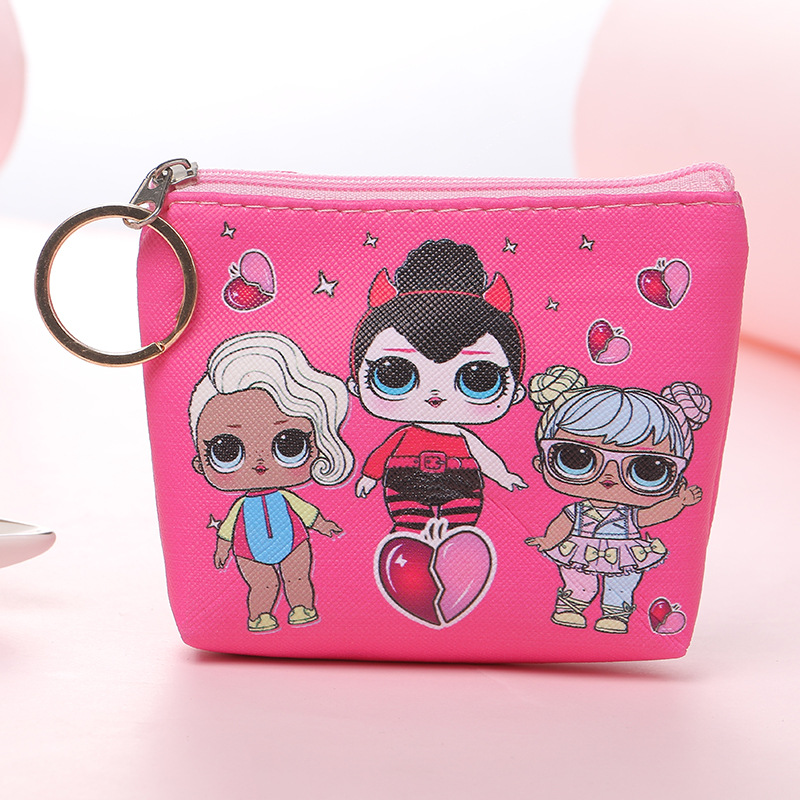 New hot sale Japanese and Korean cartoon girl cute mini coin purse cross-border creative little girl coin bag