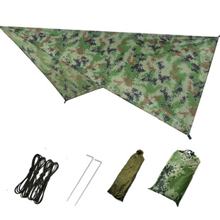 Outdoor Supplies Multifunctional Triangle Sky Curtain Waterproof Sunscreen Outdoor Tent Camping Supplies Beach Shade Cloth Floor Cloth