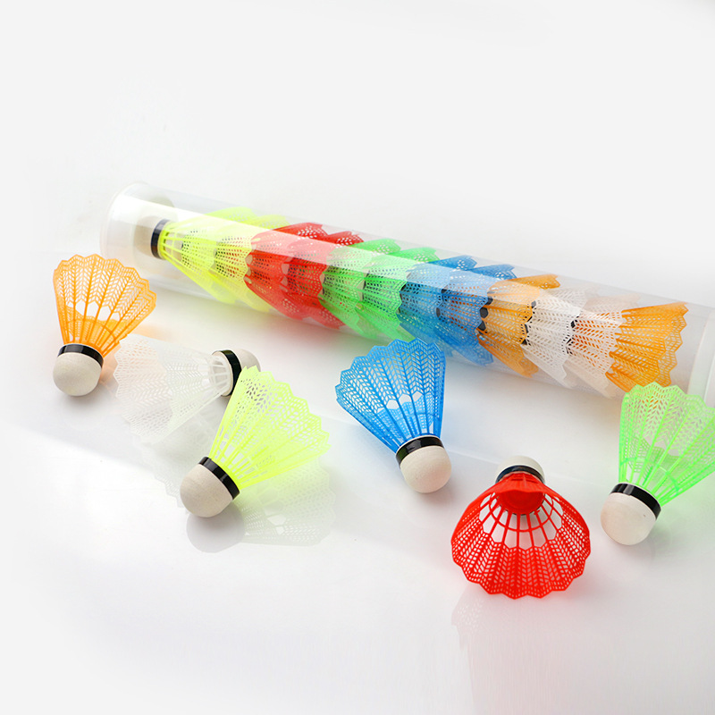 Plastic color badminton 12 pack children's entertainment ball foam ball foam head badminton