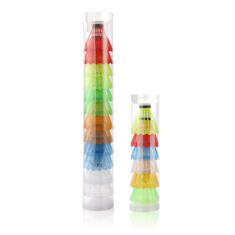 Plastic color badminton 12 pack children's entertainment ball foam ball foam head badminton