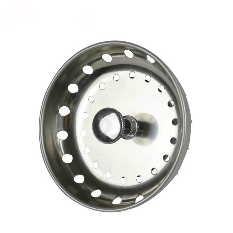 American flat head sink plug filtered water leakage Blue pull plug kitchen water plug US Amazon explosions