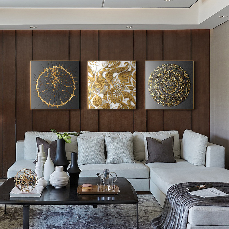 Simple Post-modern Square Dining Room Decorative Painting Hallway Hanging Painting Model Room Corridor Wall Abstract Painting