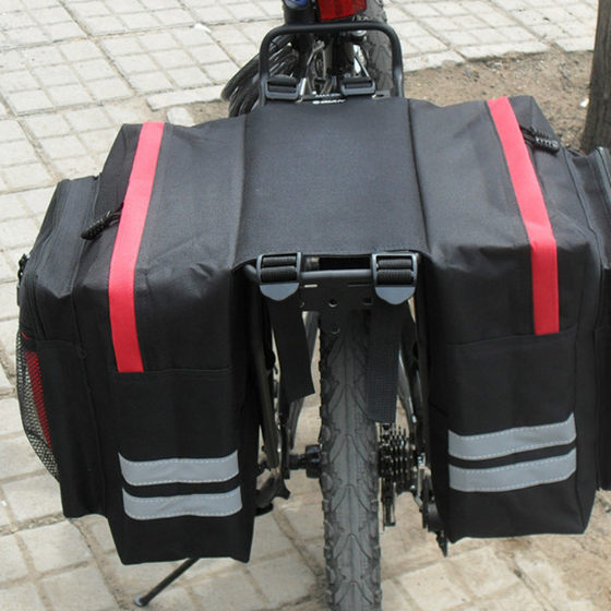 Bicycle rear rack bag mountain bike carrier bag tail single car rear double pack saddle bag wholesale car bag