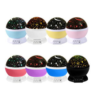 Star light projector dream rotating romantic star spherical atmosphere led children night light Christmas Amazon