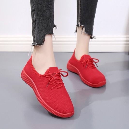 Old Beijing cloth shoes women's sports casual flat shoes breathable non-slip soft bottom black work shoes dance shoes cross-border generation