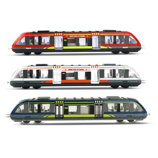 Simulation High-speed Rail Harmony Train Scooter Alloy Light Rail Car Children's Toy Train Model Cross-border Hot Sale