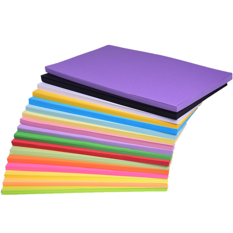 Factory direct 70g A4 color copy paper printing paper multi-purpose manual color origami pure wood pulp color paper
