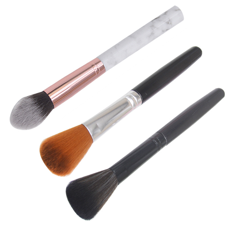 Spot single blush brush powder brush high light brush marble pattern makeup brush dust brush