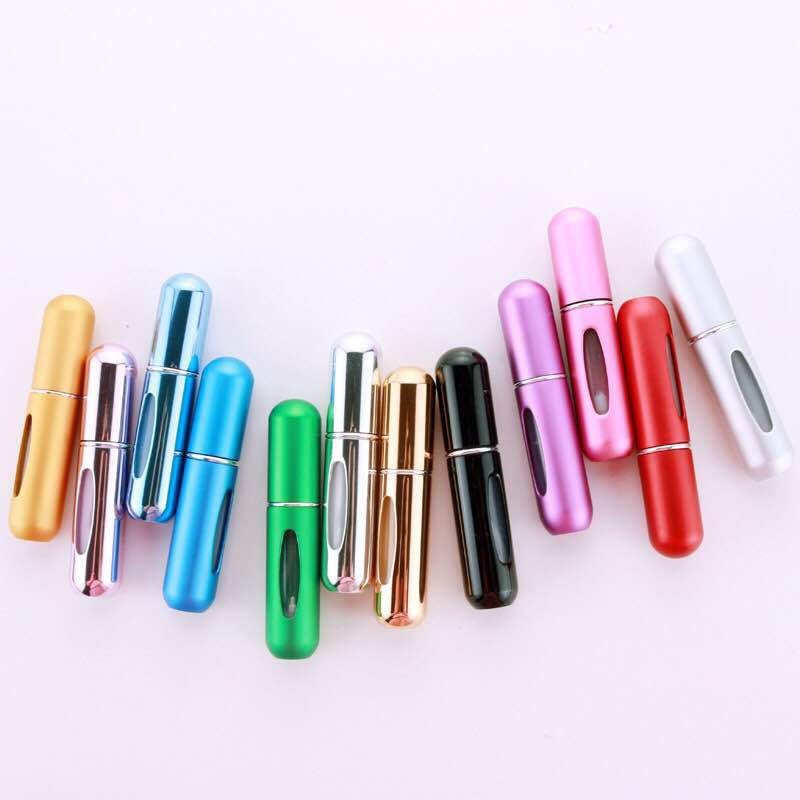 5ml perfume bottled bottom filling travel portable mini sample spray empty bottle round head self-pumping perfume bottle