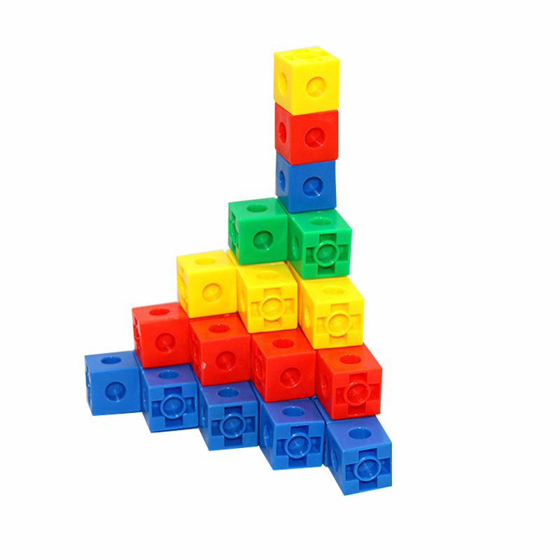 Early Education Plastic Small Square Building Blocks Children's Toys Educational Granules Building Blocks Stacked High Assembled Granules Kindergarten
