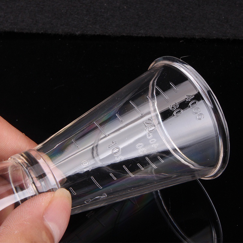 Pcレジンオンスカッププラスチックダブルヘッド计量カップミルク计量ミルクティーバー用品アンサンブルカップシェーカーozカップ|undefined