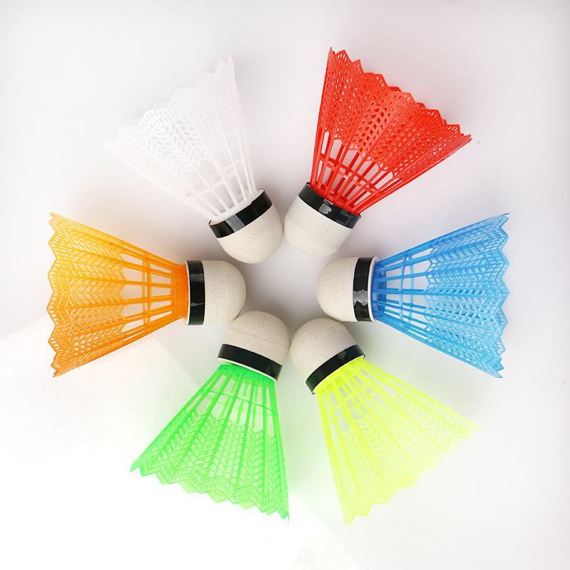 Plastic color badminton 12 pack children's entertainment ball foam ball foam head badminton