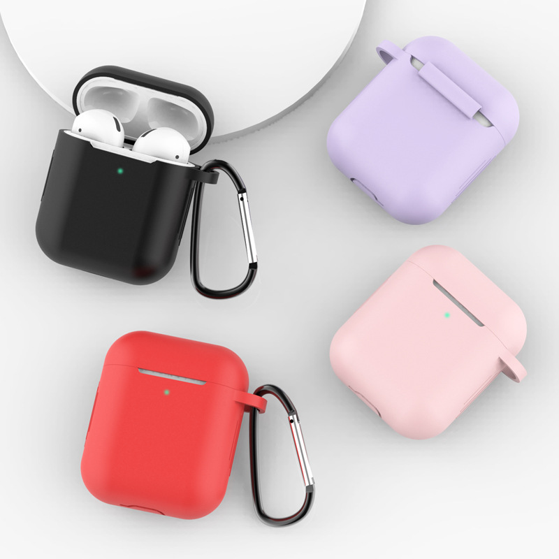 airpods Protective Cover for Apple Wireless Bluetooth Silicone Earphone Cover 1/2 Generation Universal Protective Shell