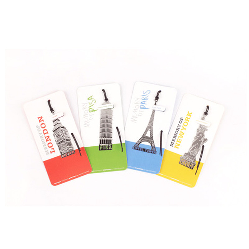 Creative stationery European and American retro Tower metal bookmark creative beautiful bookmark 4 options