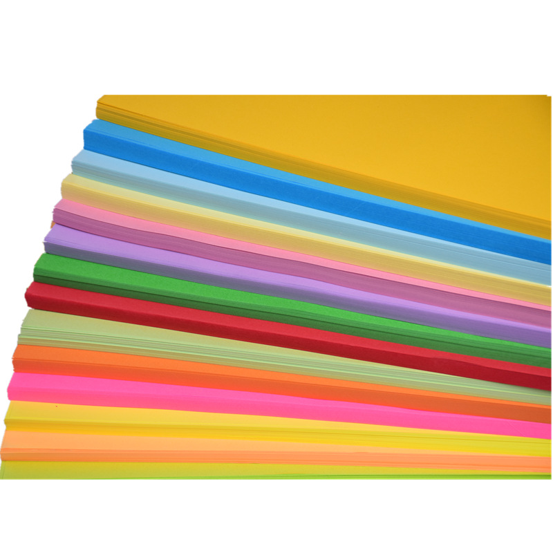 Factory direct 70g A4 color copy paper printing paper multi-purpose manual color origami pure wood pulp color paper