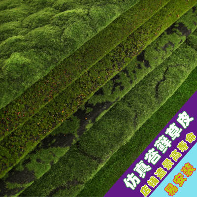 Artificial moss green fake Moss background decoration plant wall lawn micro landscape simulation Moss turf Moss