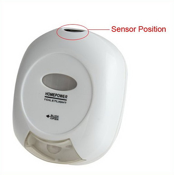 Creative LED human body induction toilet lid light toilet night light