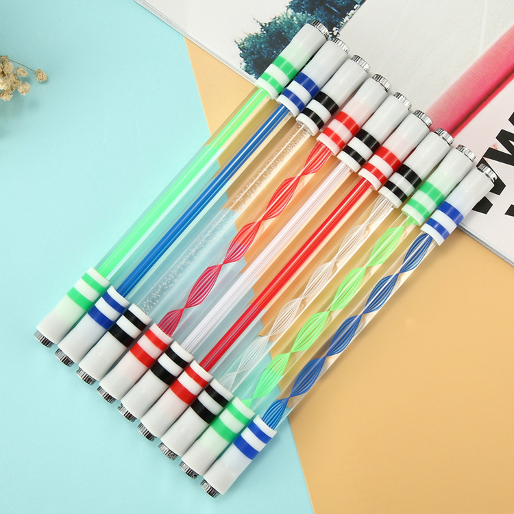 Transfer pen batch luminous transfer pen acrylic transparent glass drop-resistant novice transfer pen cool colorful slow flashing light