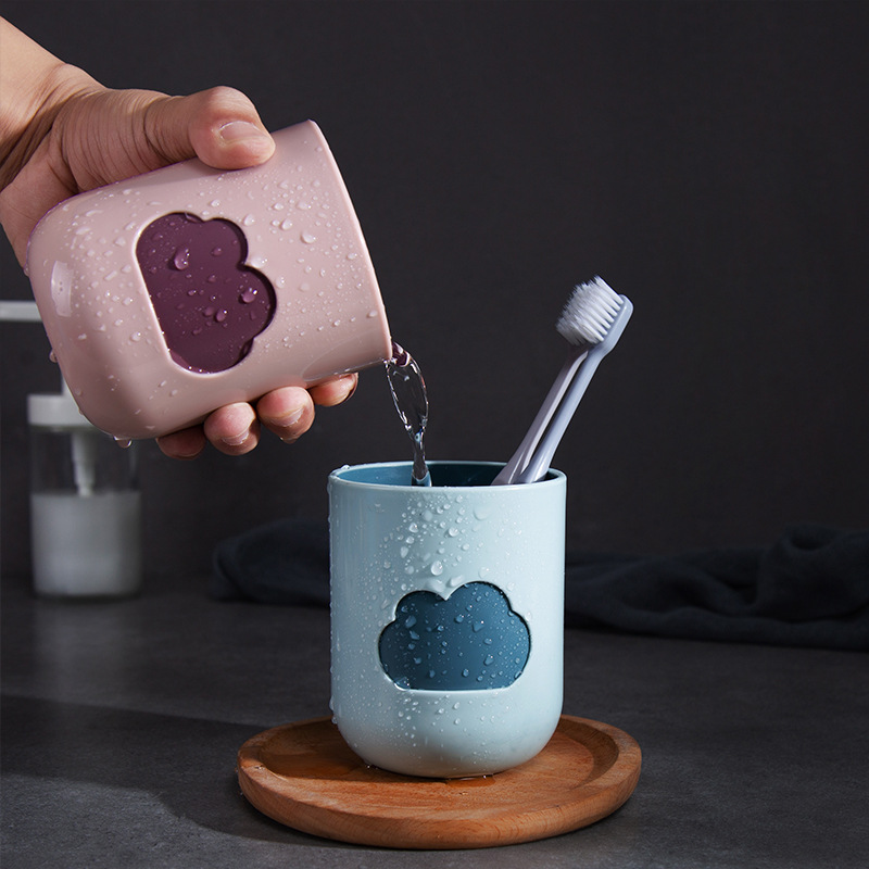 Independent Design Environmental Cloud Gargle Cup Nordic Simple Couple's Toothbrush Cup Household Water Cup Wash Cup