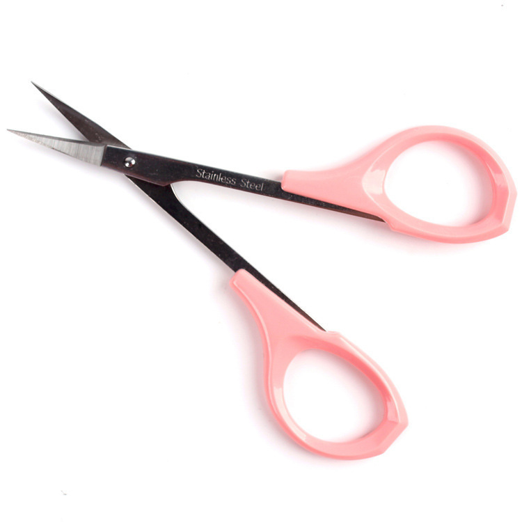 Spot Shuangling small scissors tattoo stainless steel double eyelid paste false eyelash scissors eyebrow beauty makeup tools