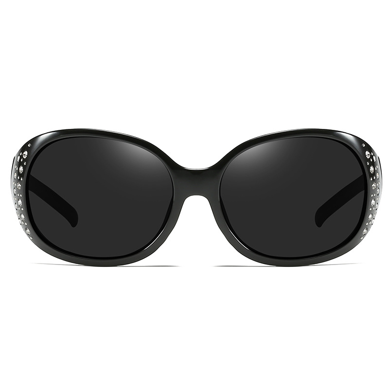 European and American New polarized sunglasses fashion Diamond sunglasses women retro trend foreign trade glasses frame wholesale A008