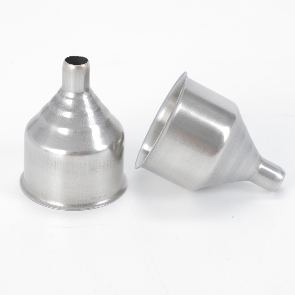 Factory wholesale outdoor portable metal stainless steel funnel wine pot thickened oil leakage wine set accessories