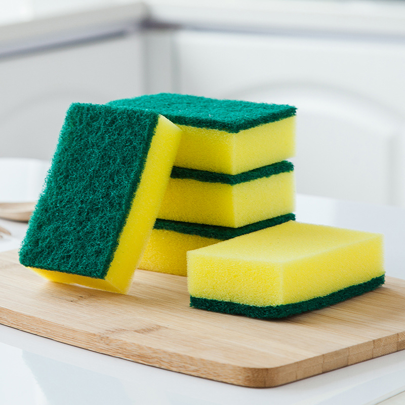 Cleaning sponge block single piece dishwashing cleaning high density sponge kitchen cleaning double-sided sponge 