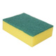 Sponge scouring pad single piece
