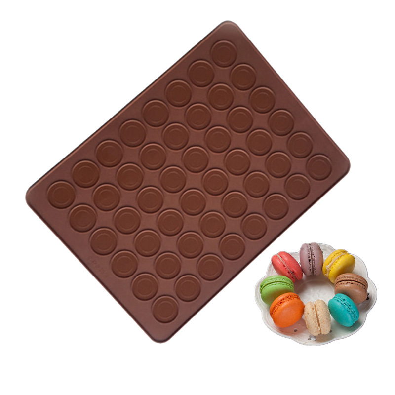 Sugar Fort spot DIY silicone operating board silicone Macaron pad 48 hole round Macaron pad 38*28 single