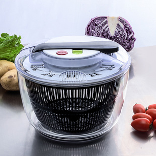 Household vegetable dehydrator vegetable washing basin creative press cleaning drying machine kitchen fruit salad water draining basket