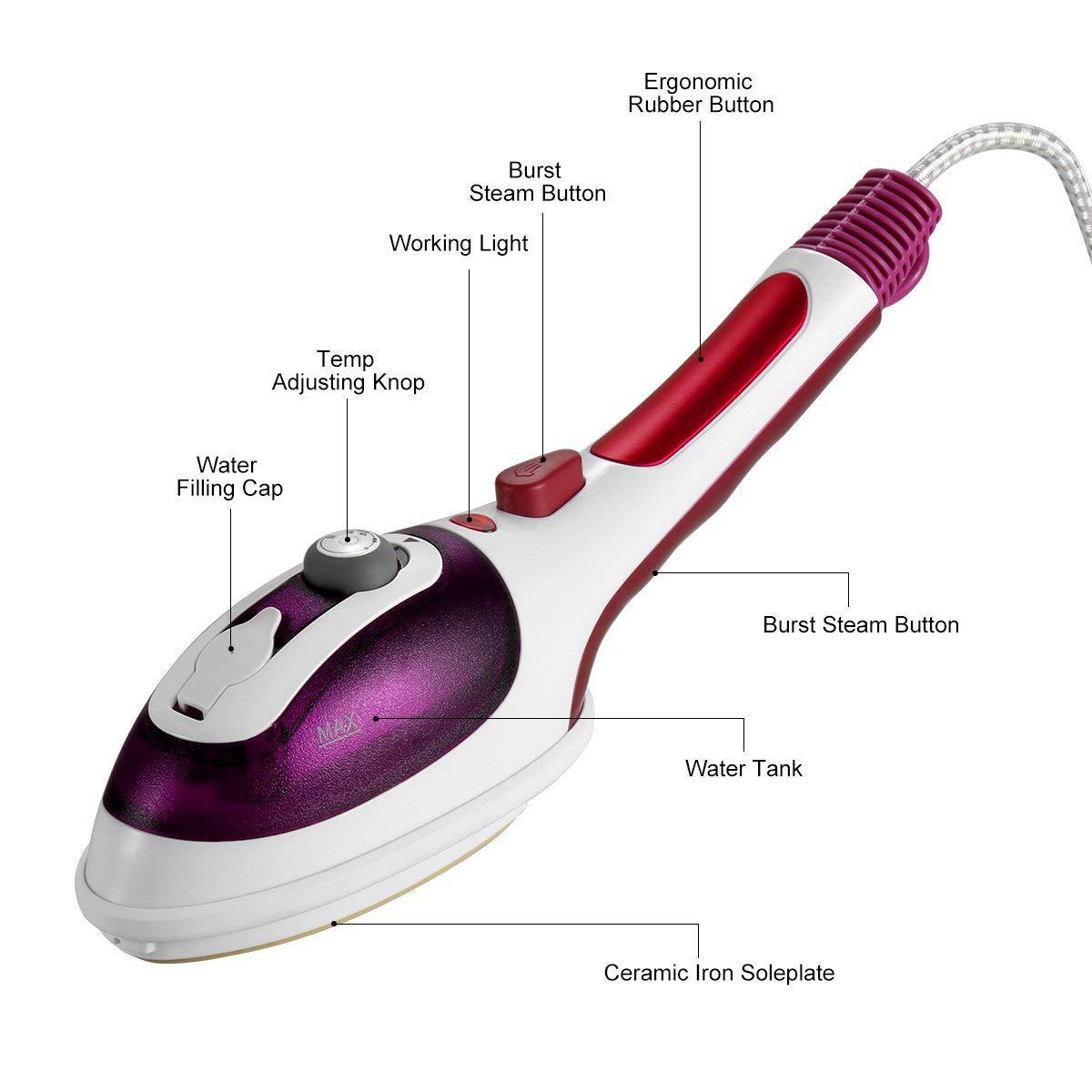 Amazon cross-border handheld hanging iron machine travel portable steam Brush electric iron household fan small ironing machine